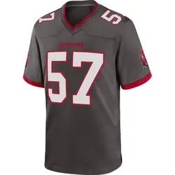 Nike John Bullock Tampa Bay Buccaneers Game Pewter Alternate Jersey - Men's