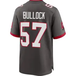 Nike John Bullock Tampa Bay Buccaneers Game Pewter Alternate Jersey - Youth