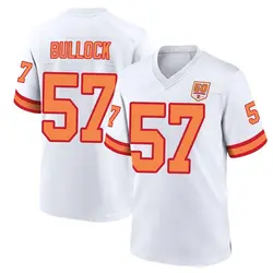 Nike John Bullock Tampa Bay Buccaneers Game White '76 50th Season Jersey - Men's