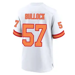 Nike John Bullock Tampa Bay Buccaneers Game White '76 50th Season Jersey - Men's