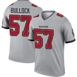 Nike John Bullock Tampa Bay Buccaneers Legend Gray Inverted Jersey - Men's