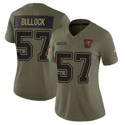 Nike John Bullock Tampa Bay Buccaneers Limited Olive 2025 Salute to Service Jersey - Women's