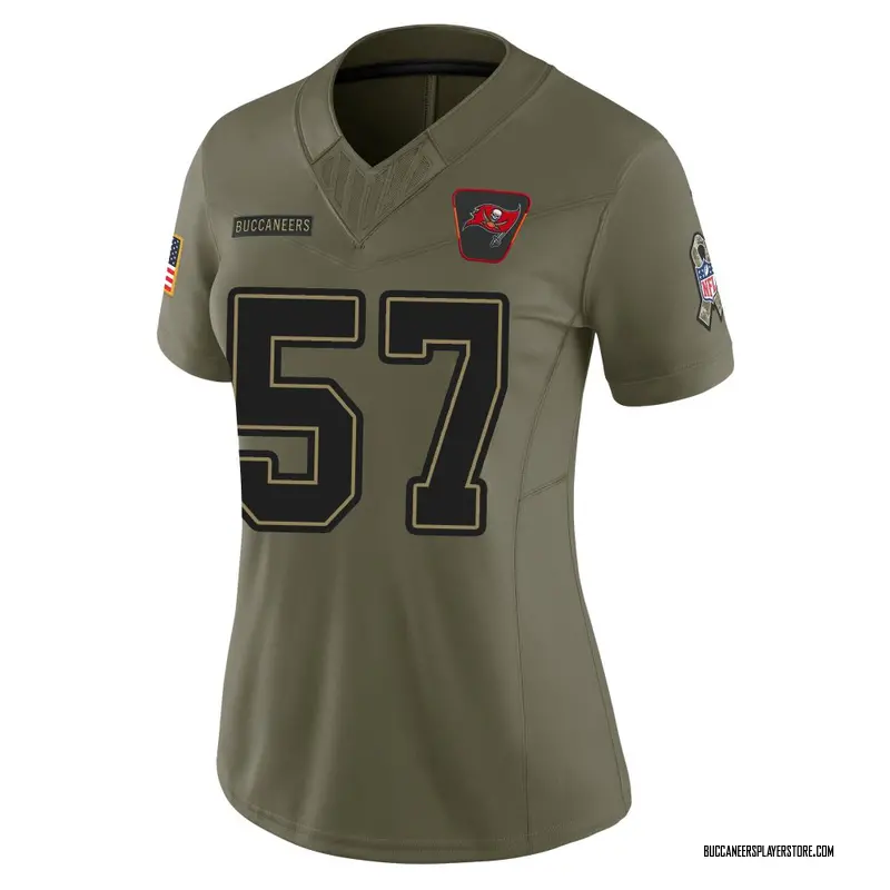 Nike John Bullock Tampa Bay Buccaneers Limited Olive 2025 Salute to Service Jersey - Women's