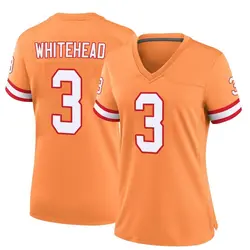 Nike Jordan Whitehead Tampa Bay Buccaneers Game Orange Throwback Jersey - Women's