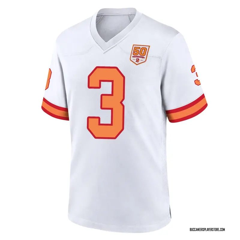 Nike Jordan Whitehead Tampa Bay Buccaneers Game White '76 50th Season Jersey - Youth