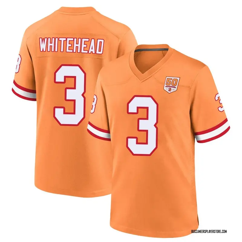 Nike Jordan Whitehead Tampa Bay Buccaneers Game White Creamsicle 50th Season Jersey - Men's