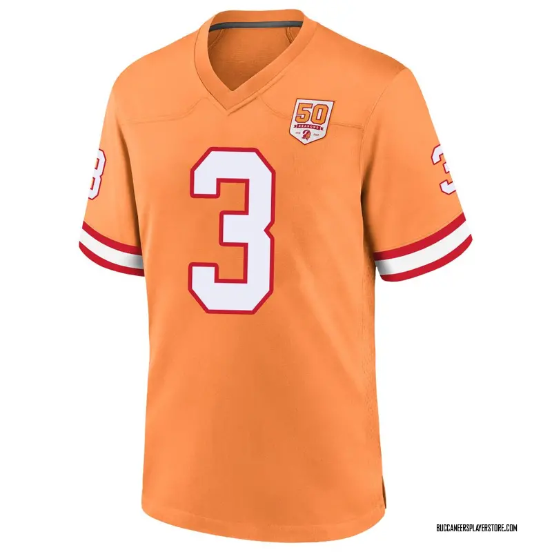 Nike Jordan Whitehead Tampa Bay Buccaneers Game White Creamsicle 50th Season Jersey - Men's