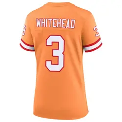 Nike Jordan Whitehead Tampa Bay Buccaneers Game White Creamsicle 50th Season Jersey - Women's