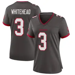 Nike Jordan Whitehead Tampa Bay Buccaneers Game White Pewter Alternate Jersey - Women's
