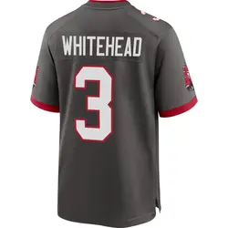 Nike Jordan Whitehead Tampa Bay Buccaneers Game White Pewter Alternate Jersey - Youth