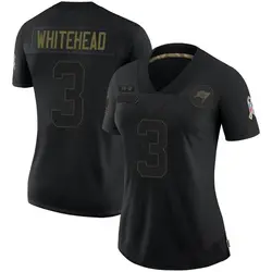 Nike Jordan Whitehead Tampa Bay Buccaneers Limited White Black 2020 Salute To Service Jersey - Women's