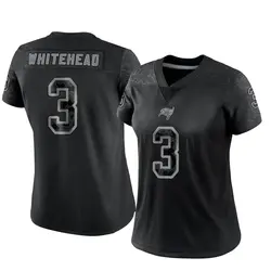 Nike Jordan Whitehead Tampa Bay Buccaneers Limited White Black Reflective Jersey - Women's