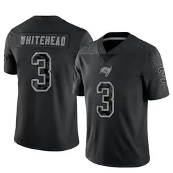 Nike Jordan Whitehead Tampa Bay Buccaneers Limited White Black Reflective Jersey - Youth