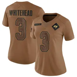 Nike Jordan Whitehead Tampa Bay Buccaneers Limited White Brown 2023 Salute To Service Jersey - Women's