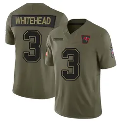 Nike Jordan Whitehead Tampa Bay Buccaneers Limited White Olive 2025 Salute to Service Jersey - Youth