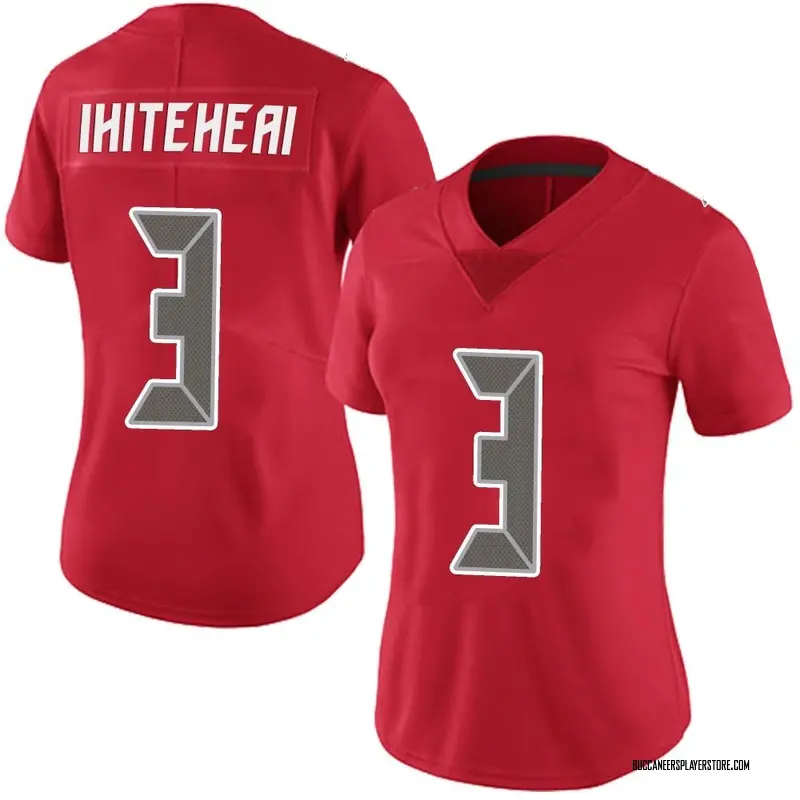Nike Jordan Whitehead Tampa Bay Buccaneers Limited White Red Team Color Vapor Untouchable Jersey - Women's
