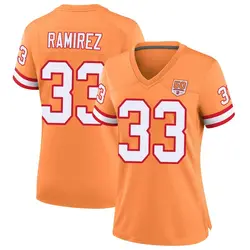 Nike Jose Ramirez Tampa Bay Buccaneers Game Cream sicle 50th Season Jersey - Women's