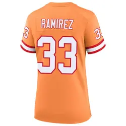 Nike Jose Ramirez Tampa Bay Buccaneers Game Cream sicle 50th Season Jersey - Women's