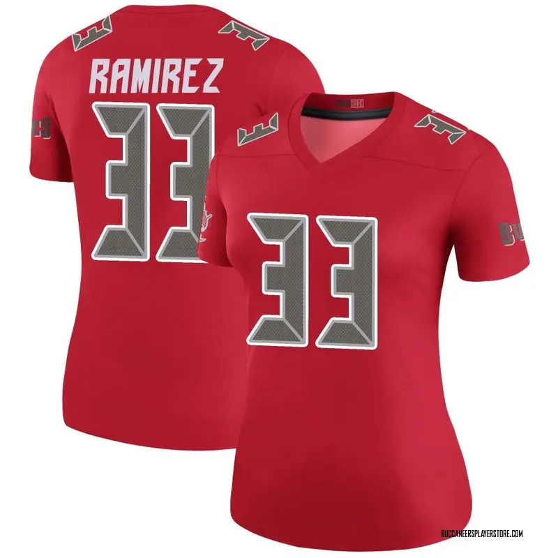 Nike Jose Ramirez Tampa Bay Buccaneers Legend Red Color Rush Jersey - Women's