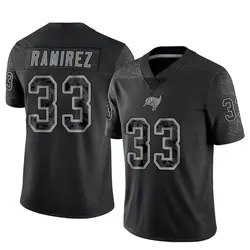 Nike Jose Ramirez Tampa Bay Buccaneers Limited Black Reflective Jersey - Youth