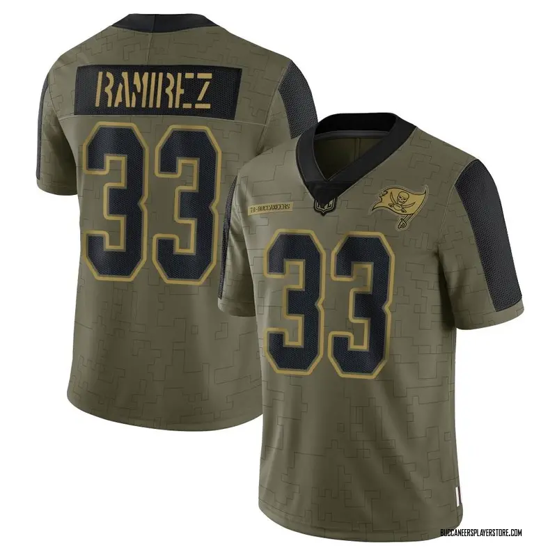 Nike Jose Ramirez Tampa Bay Buccaneers Limited Olive 2021 Salute To Service Jersey - Men's