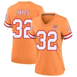 Nike Josh Hayes Tampa Bay Buccaneers Game Cream sicle 50th Season Jersey - Women's