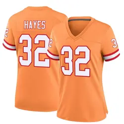 Nike Josh Hayes Tampa Bay Buccaneers Game Orange Throwback Jersey - Women's