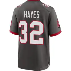 Nike Josh Hayes Tampa Bay Buccaneers Game Pewter Alternate Jersey - Men's