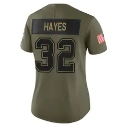 Nike Josh Hayes Tampa Bay Buccaneers Limited Olive 2025 Salute to Service Jersey - Women's