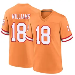 Nike Josh Williams Tampa Bay Buccaneers Game Orange Throwback Jersey - Men's