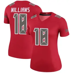 Nike Josh Williams Tampa Bay Buccaneers Legend Red Color Rush Jersey - Women's