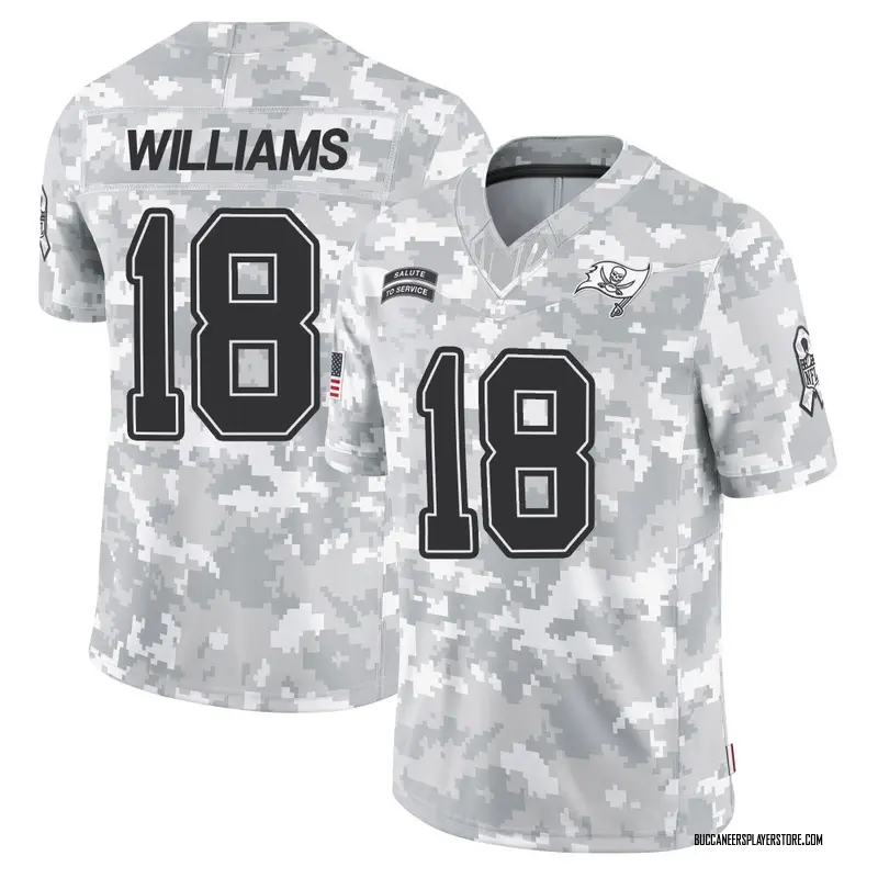 Nike Josh Williams Tampa Bay Buccaneers Limited Arctic Camo 2024 Salute to Service Jersey - Men's