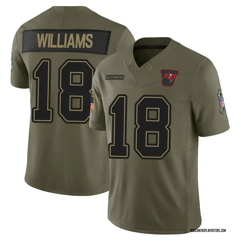 Nike Josh Williams Tampa Bay Buccaneers Limited Olive 2025 Salute to Service Jersey - Youth