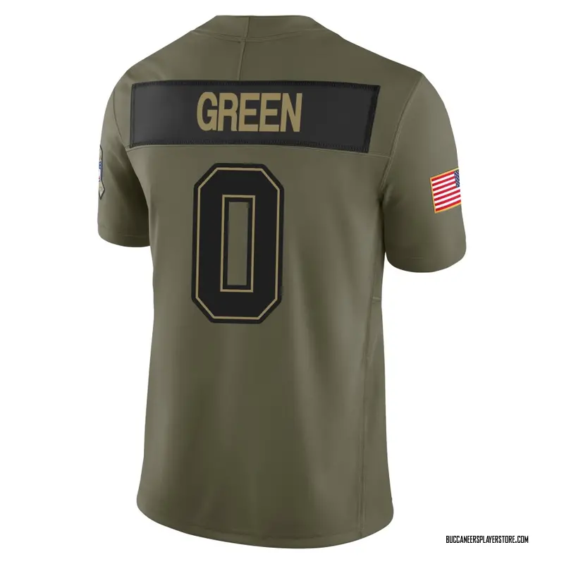 Nike Josiah Green Tampa Bay Buccaneers Limited Green Olive 2025 Salute to Service Jersey - Men's