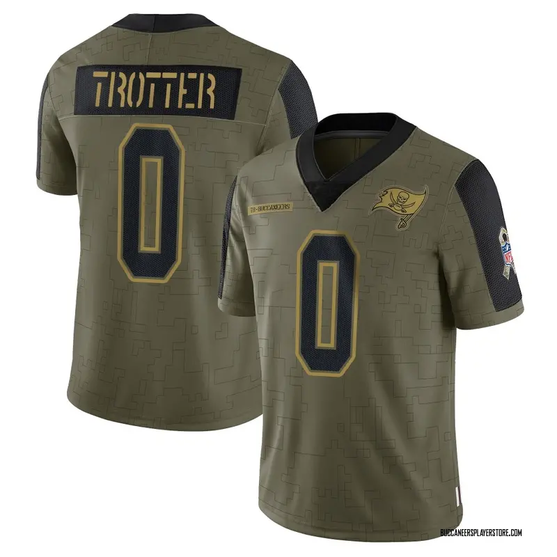 Nike Josiah Trotter Tampa Bay Buccaneers Limited Olive 2021 Salute To Service Jersey - Youth