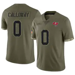 Nike Kadarius Calloway Tampa Bay Buccaneers Limited Olive 2022 Salute To Service Jersey - Youth