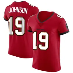 Nike Kameron Johnson Tampa Bay Buccaneers Elite Red Vapor Jersey - Men's