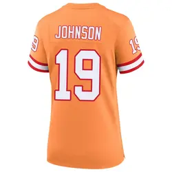 Nike Kameron Johnson Tampa Bay Buccaneers Game Cream sicle 50th Season Jersey - Women's