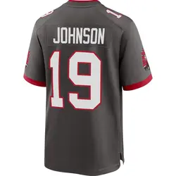 Nike Kameron Johnson Tampa Bay Buccaneers Game Pewter Alternate Jersey - Men's