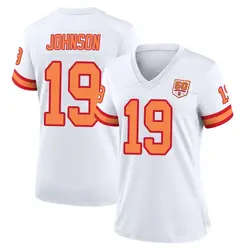 Nike Kameron Johnson Tampa Bay Buccaneers Game White '76 50th Season Jersey - Women's