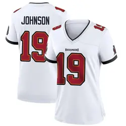 Nike Kameron Johnson Tampa Bay Buccaneers Game White Jersey - Women's