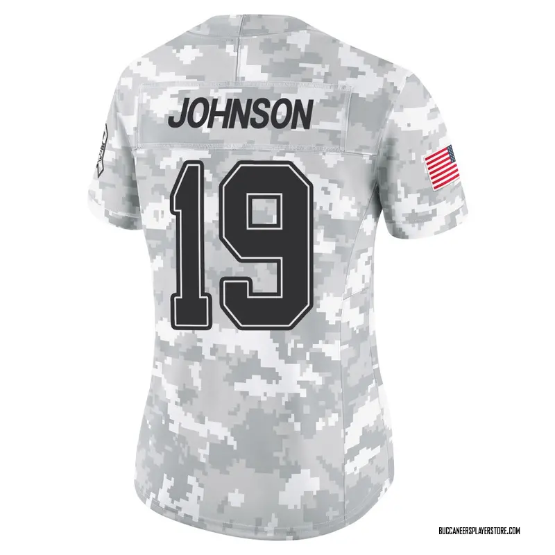 Nike Kameron Johnson Tampa Bay Buccaneers Limited Arctic Camo 2024 Salute to Service Jersey - Women's