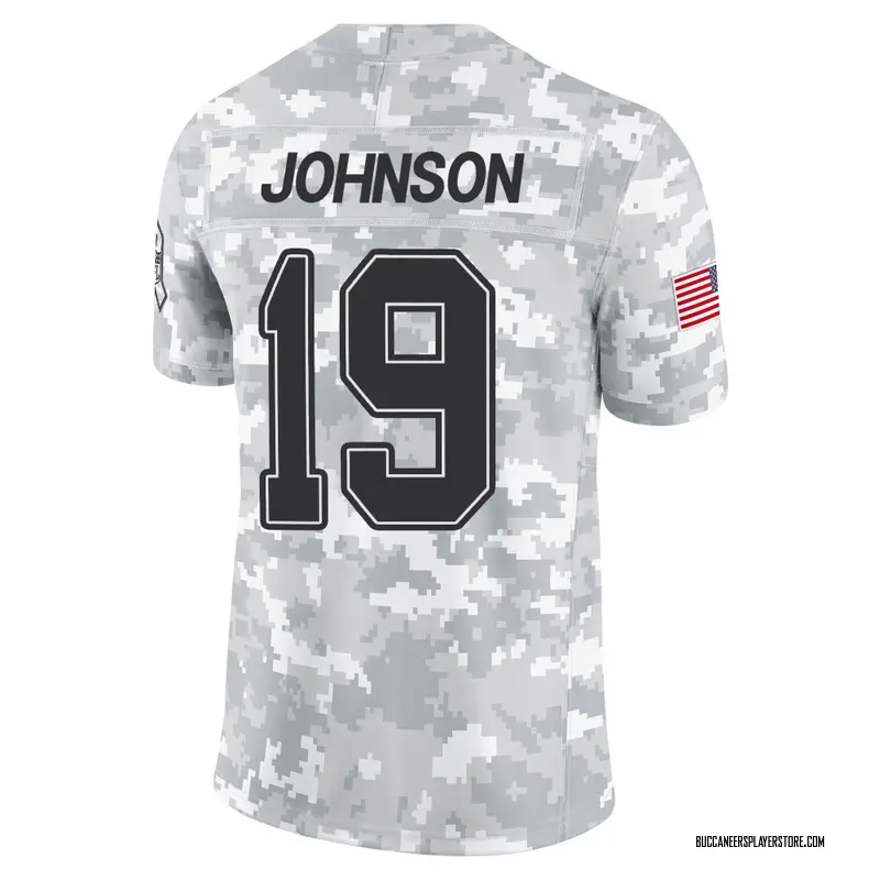 Nike Kameron Johnson Tampa Bay Buccaneers Limited Arctic Camo 2024 Salute to Service Jersey - Youth