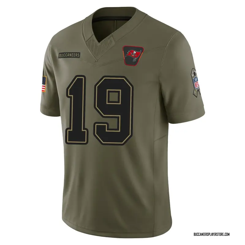 Nike Kameron Johnson Tampa Bay Buccaneers Limited Olive 2025 Salute to Service Jersey - Men's