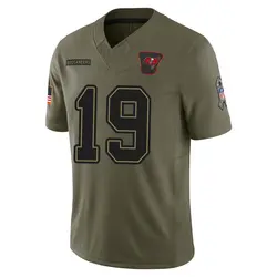 Nike Kameron Johnson Tampa Bay Buccaneers Limited Olive 2025 Salute to Service Jersey - Youth