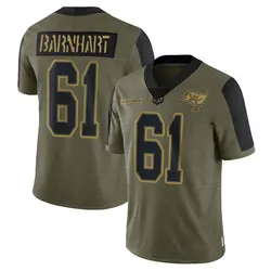 Nike Karsen Barnhart Tampa Bay Buccaneers Limited Olive 2021 Salute To Service Jersey - Men's