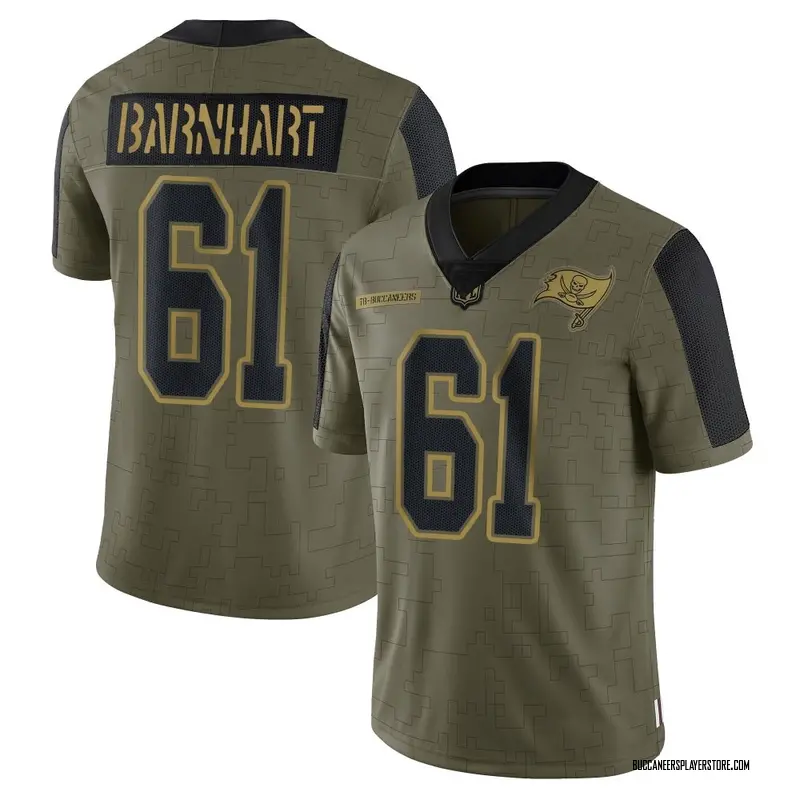 Nike Karsen Barnhart Tampa Bay Buccaneers Limited Olive 2021 Salute To Service Jersey - Men's