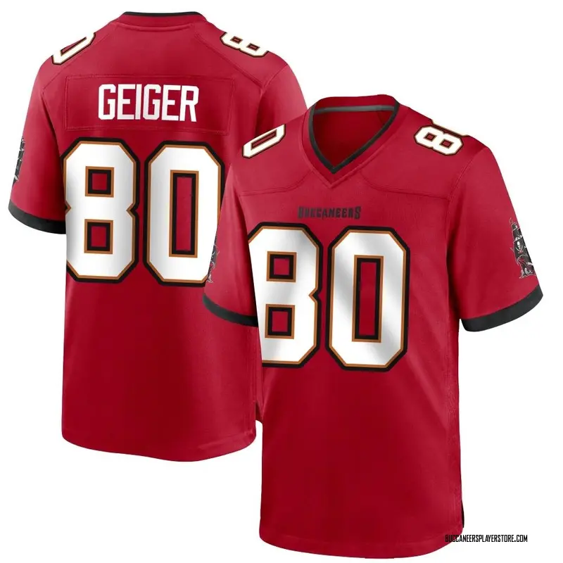 Nike Kaylon Geiger Tampa Bay Buccaneers Game Red Team Color Jersey - Youth