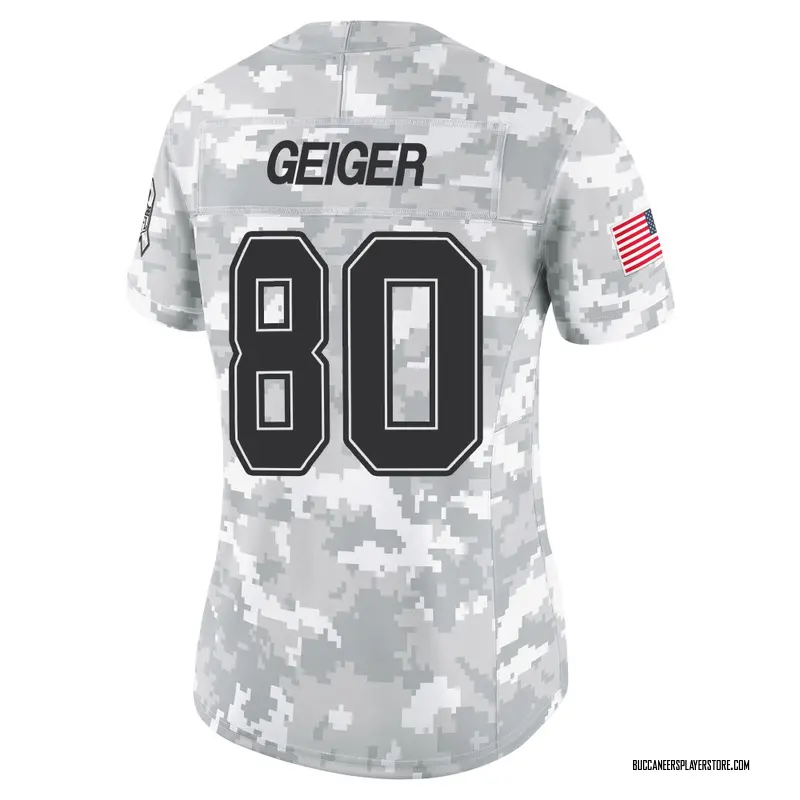 Nike Kaylon Geiger Tampa Bay Buccaneers Limited Arctic Camo 2024 Salute to Service Jersey - Women's