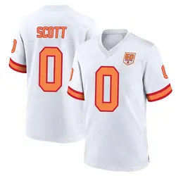 Nike Keionte Scott Tampa Bay Buccaneers Game White '76 50th Season Jersey - Youth